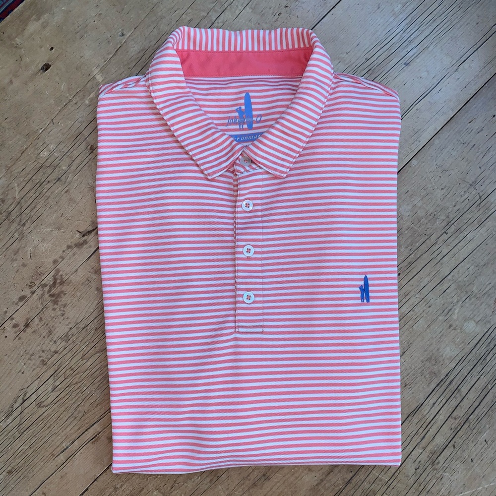 Striped Johnnie-O men’s polo